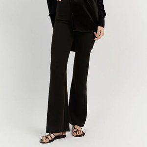 Dissh HICKS BLACK CREPE FLARE PANT